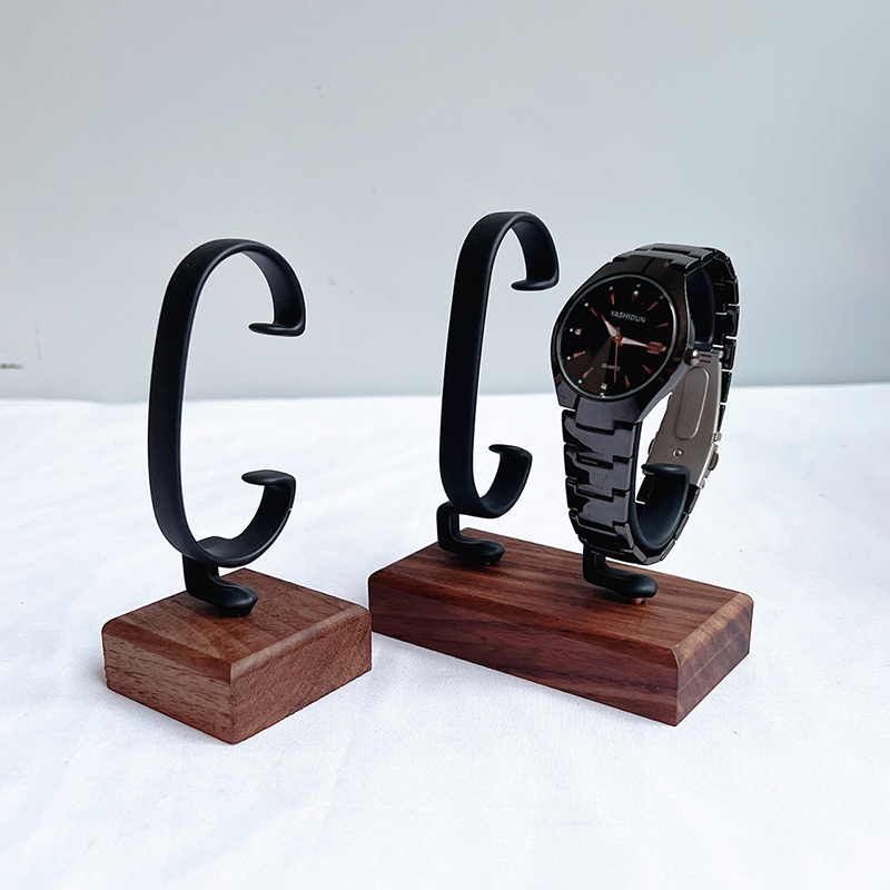 Soporte de madera para reloj e - Jewelry And Watches Inc reseña y precio