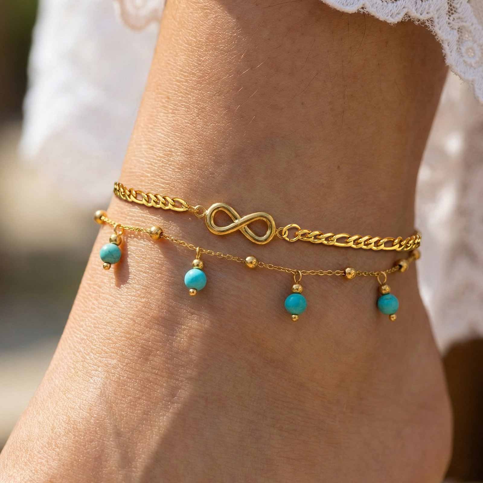 Vnox Nueva Tobillera Boho de D - Jc Jewelry & Watches Photos reseña y precio
